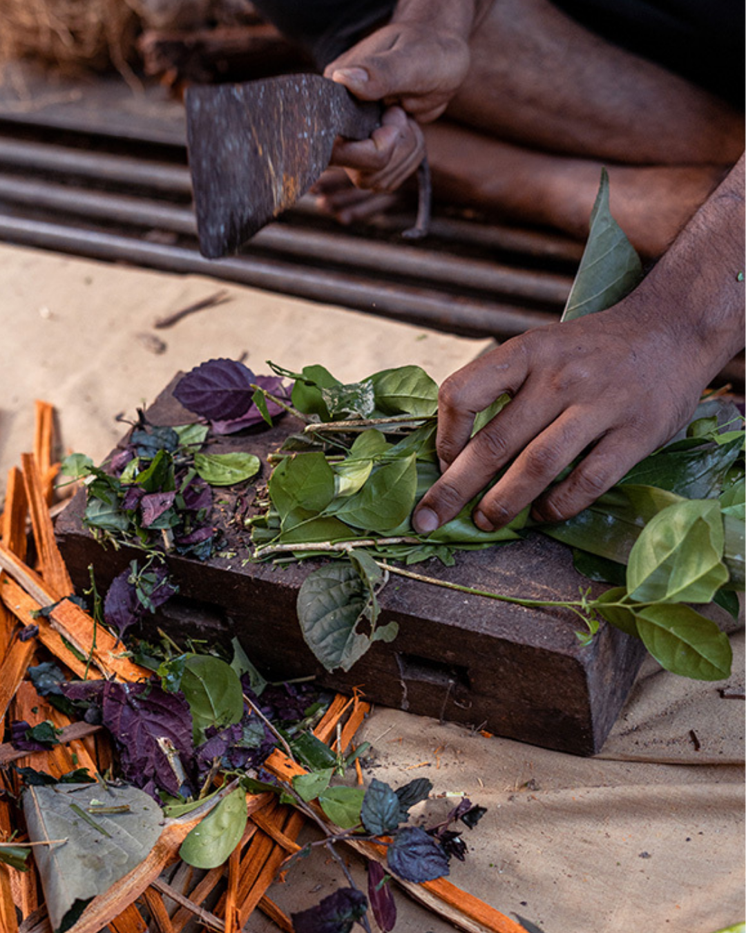 Ethically produced natural dyes being formulated