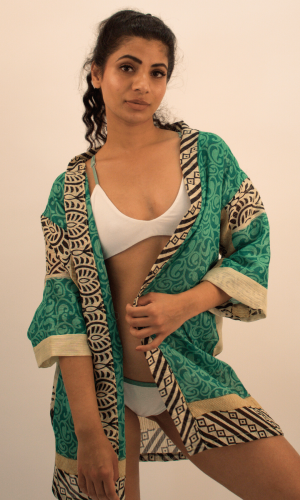 ‘Rita’ Kover Me Kindly Kimono in IVY