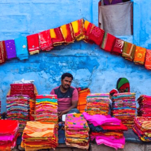 Upcycling saris in India