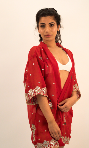 ‘Nirmala’ Kover Me Kindly Kimono in RUBY